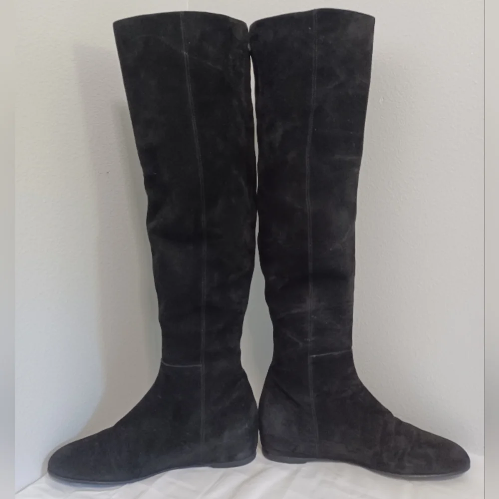 Stuart Weitzman Tall black suede boots size 9M MADE IN SPAIN - Picture 8 of 15